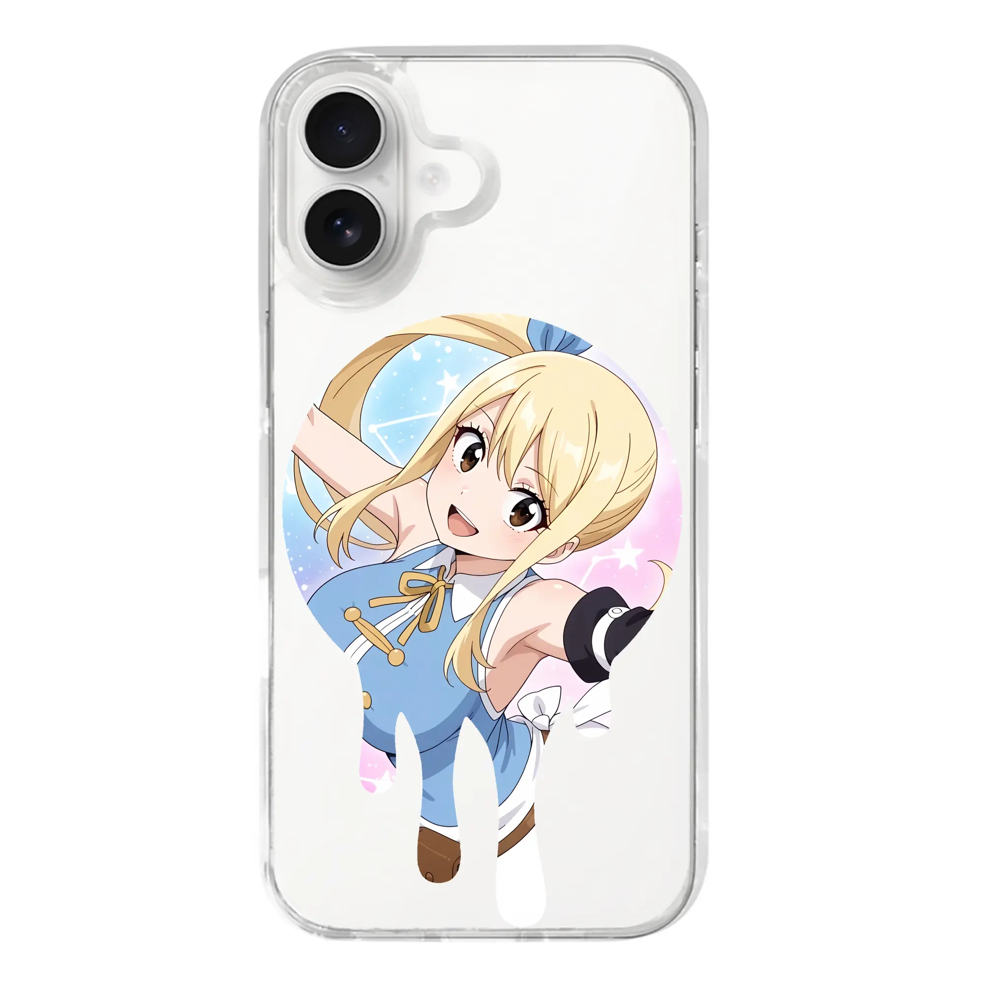 フェアリーテイル グッズ ルーシィ・ハートフィリア - iPhone 17シリーズ 透明スマホケース – 薄型・耐衝撃・精密フィット保護カバー